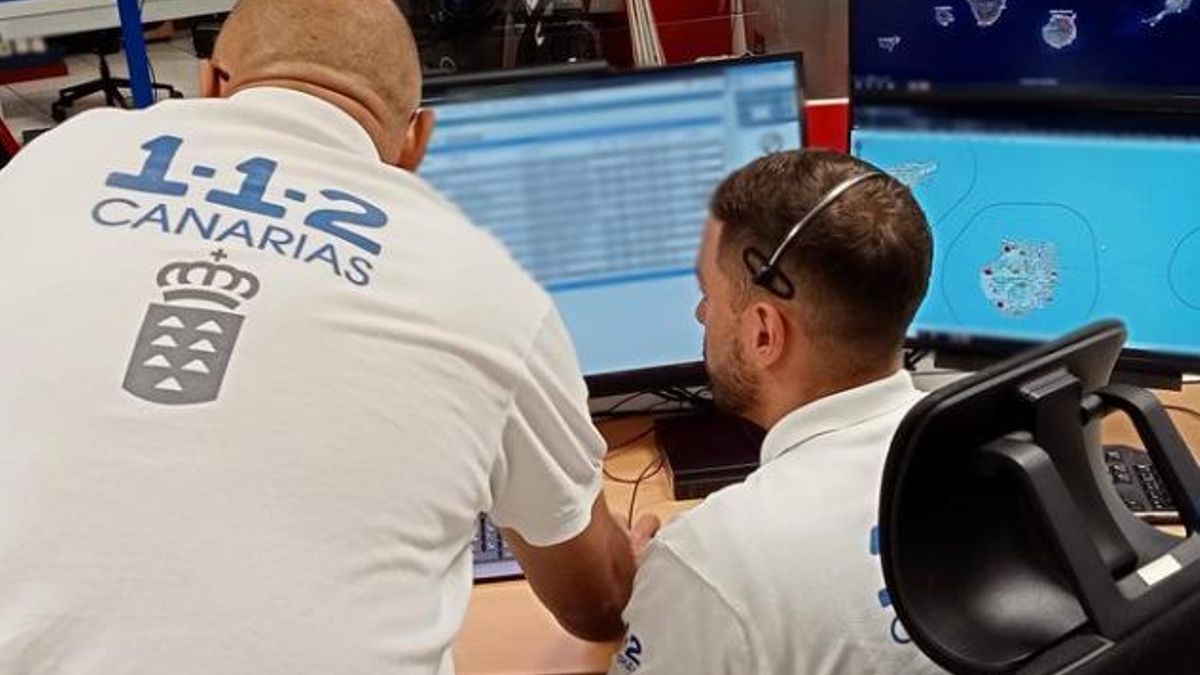 Trabajadores del 1-1-2 Canarias.