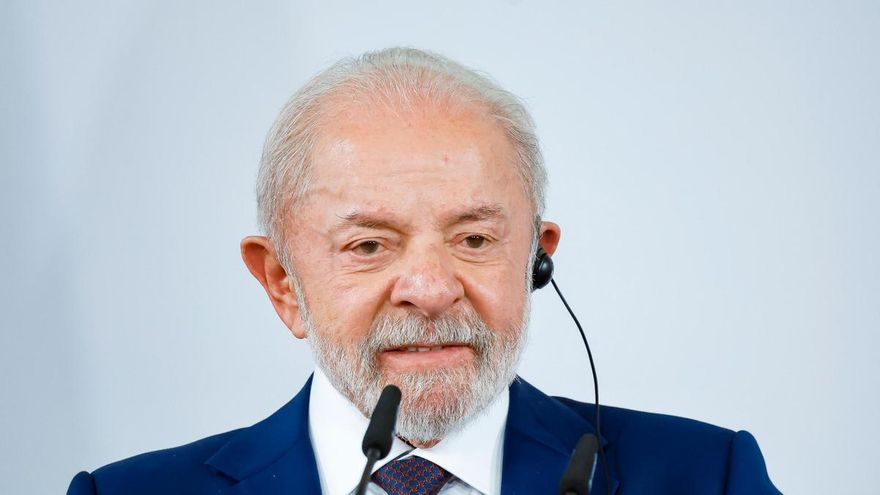 El presidente de Brasil, Lula da Silva, en la cumbre progresista de Barcelona