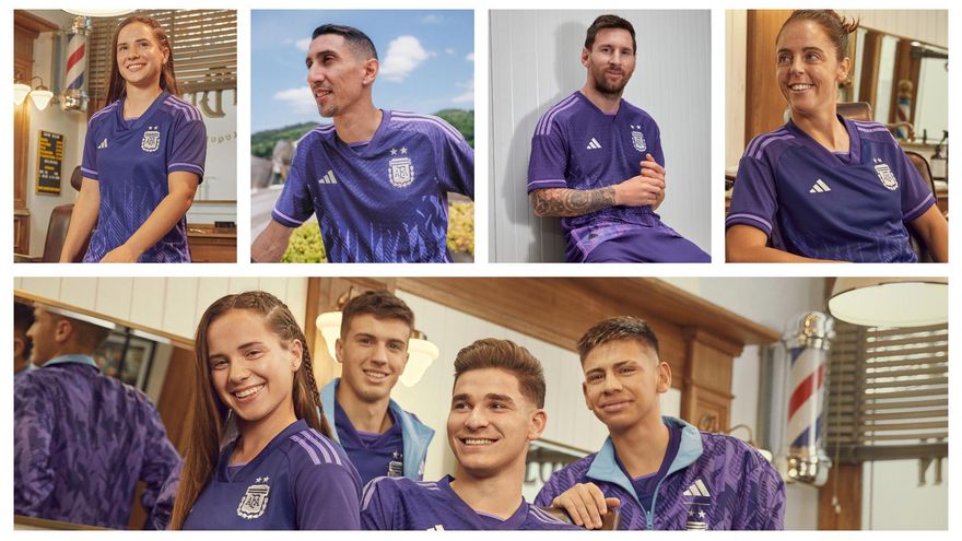 La nueva camiseta alternativa de la Selección Argentina, en imágenes
