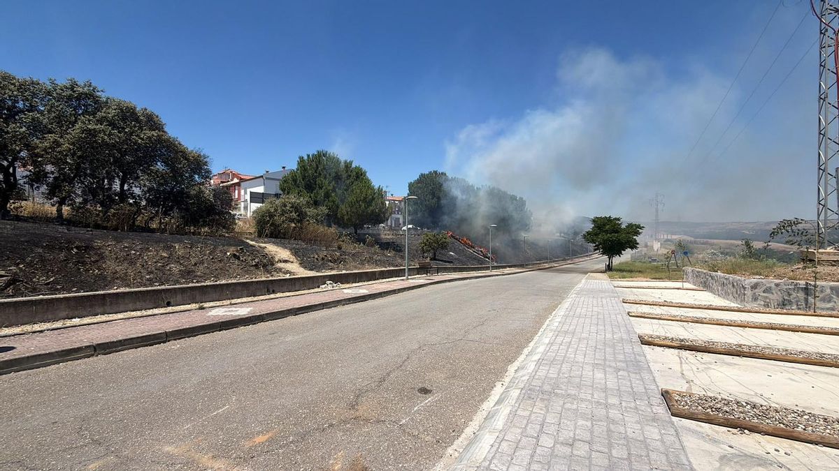 Incendio en la Cuesta de los Llanos, en Cerro Muriano.