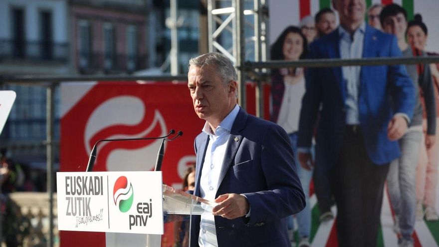 El Lehendakari, Iñigo Urkullu, en un acto electoral