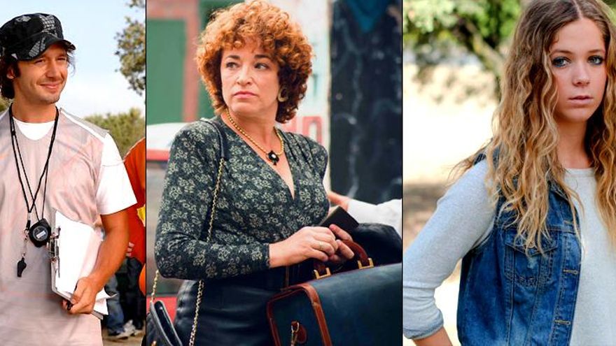 Benjamín Vicuña, Cristina Marcos y Georgina Amorós