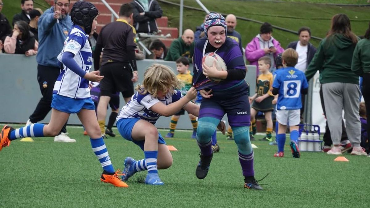 Uno de los equipos del Pilier en pleno partido de rugby