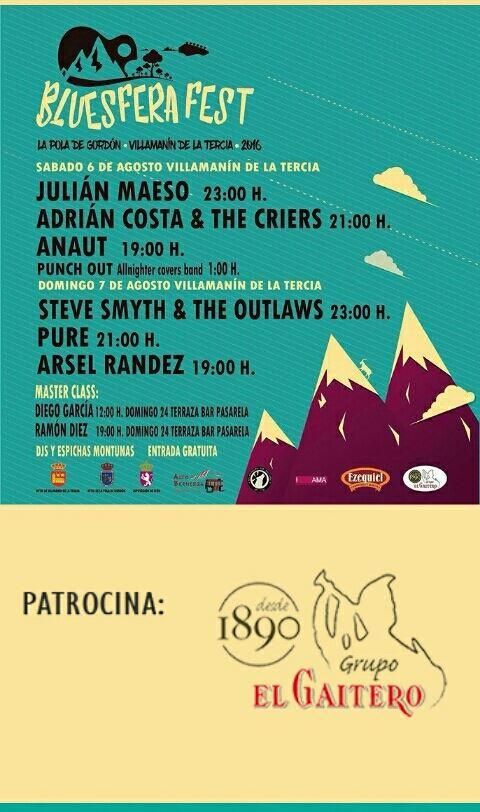 Cartel del Bluesfera de Villamanín.