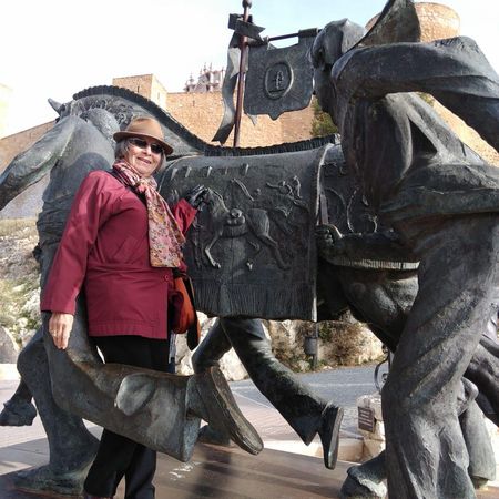 Soledad Gato Velasco, de 82 años, en uno de los viajes del Imserso en Caravaca de la Cruz (Murcia).