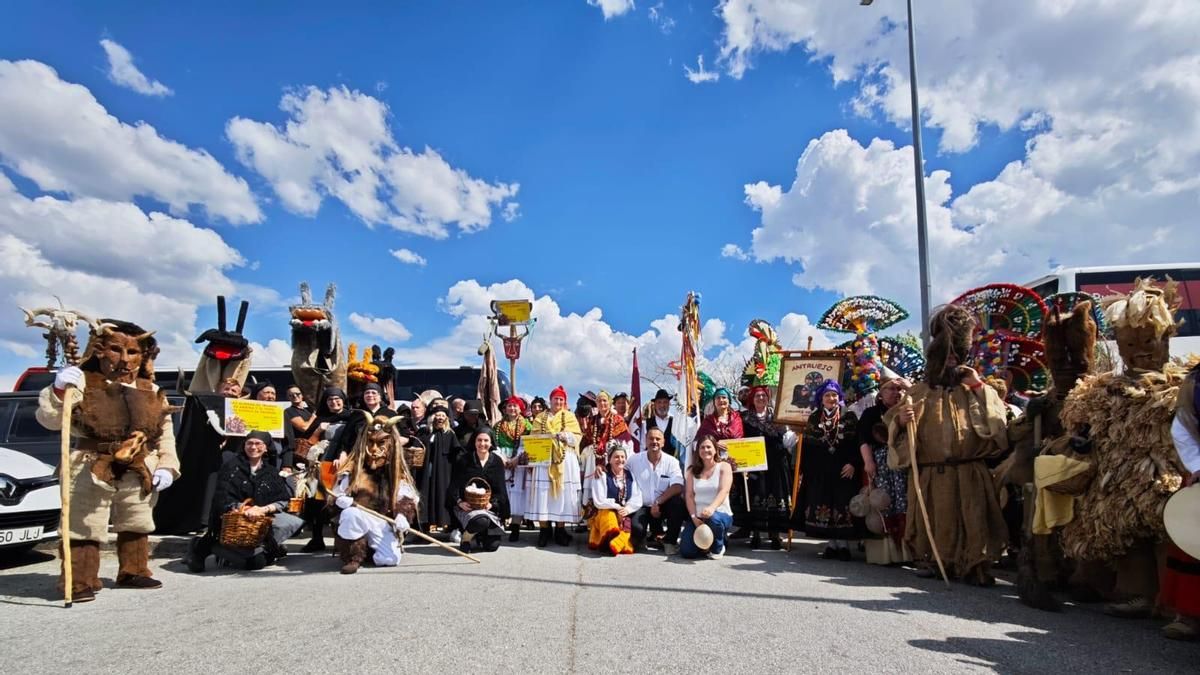 Ocho mascaradas de León acuden al encuentro internacional 'Rituais ancestrais' en Portugal
