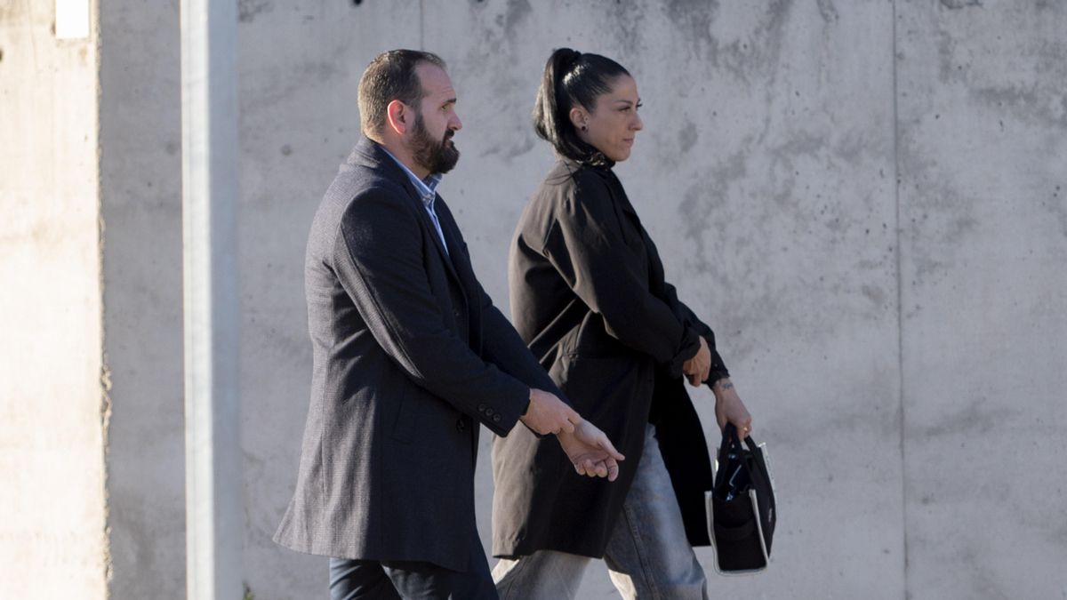 Jenni Hermoso, a su llegada a la Audiencia Nacional.