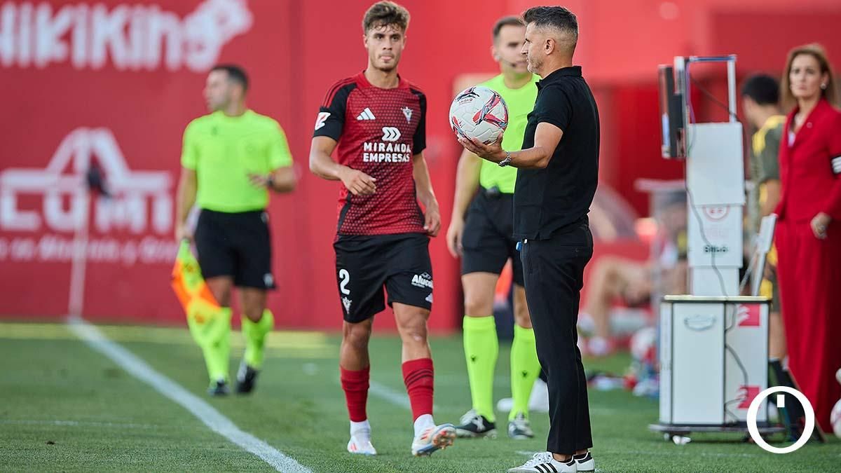 Ania, en el CD Mirandés - Córdoba CF de 2024