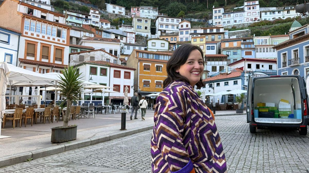 Carolina Castro, en Cudillero.