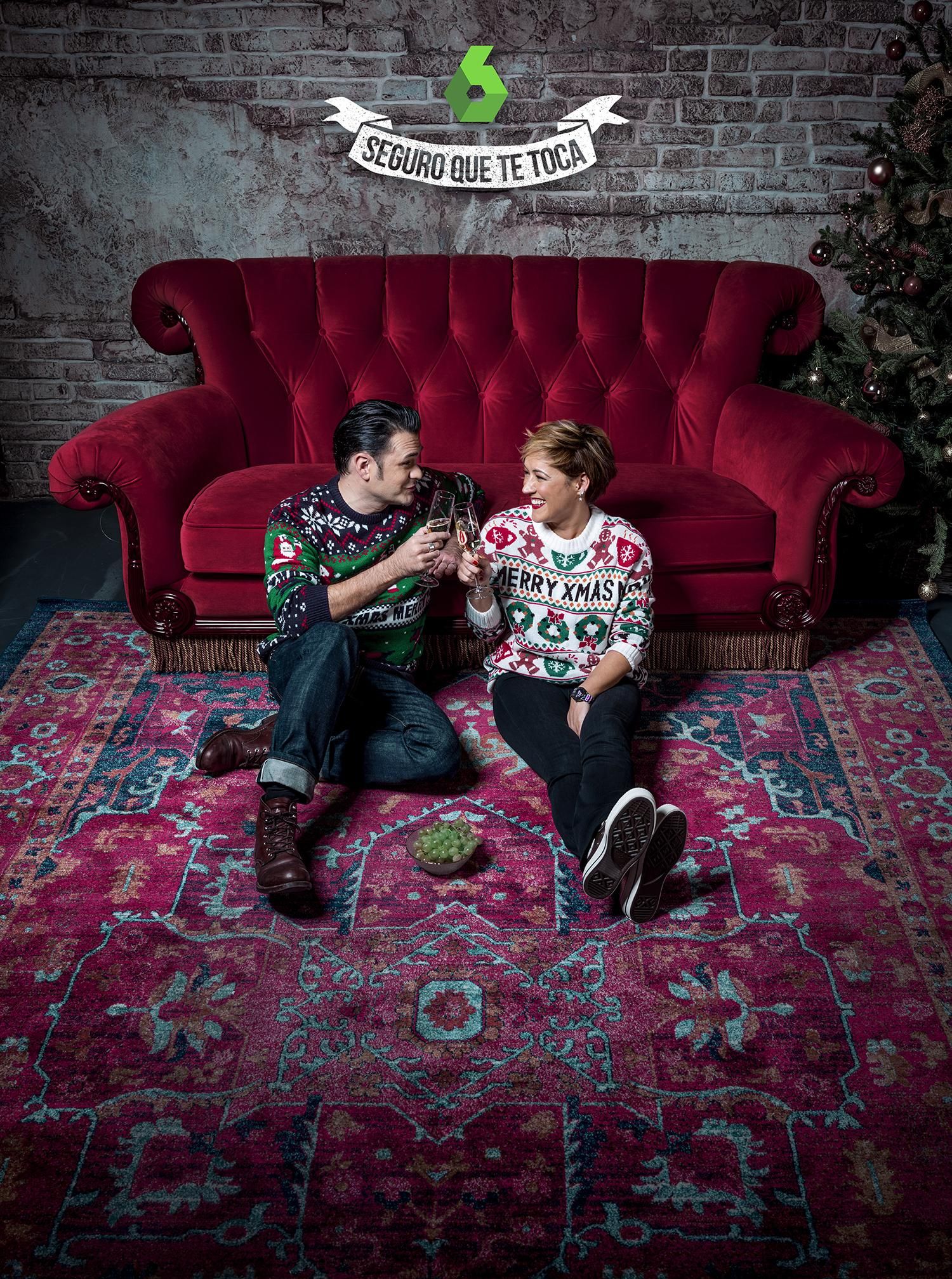 Cristina Pardo e Iñaki López brindan en las Campanadas de laSexta