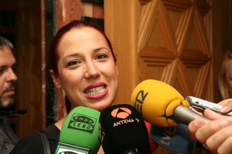 Patricia Hernández en la toma de posesión de Clavijo (ALEJANDRO RAMOS)