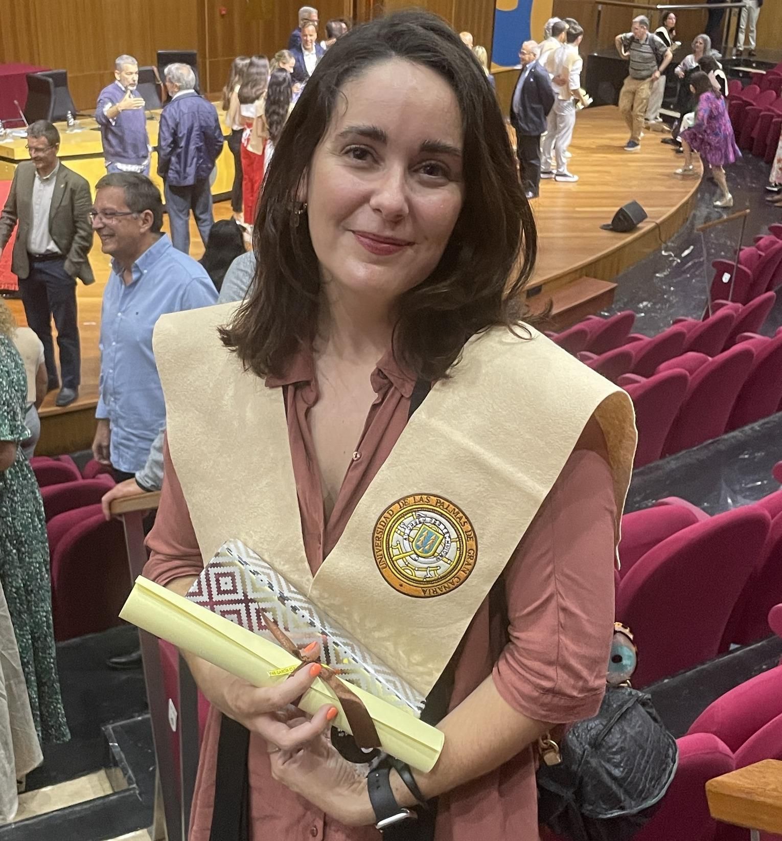 Claudia Pais en el acto de entrega del Premio Extraordinario.