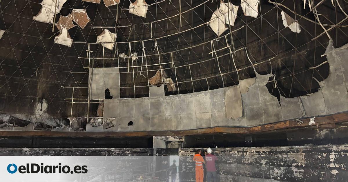 Comienza la reconstrucción del planetario de Pamplona tras el incendio que sufrió en enero
