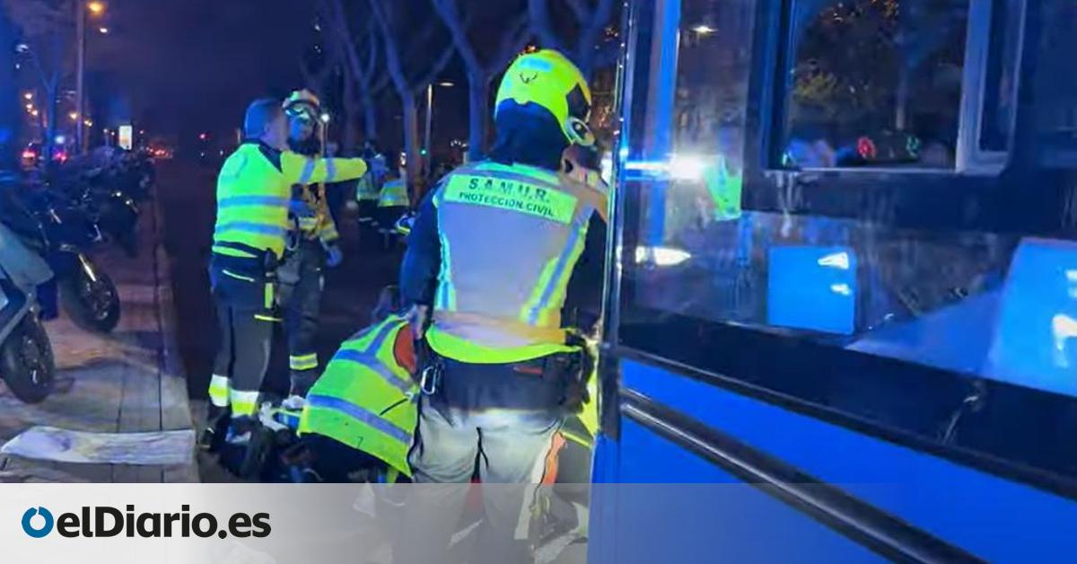 Un peatón atropellado por un autobús de la EMT de Madrid en el paseo de la Castellana