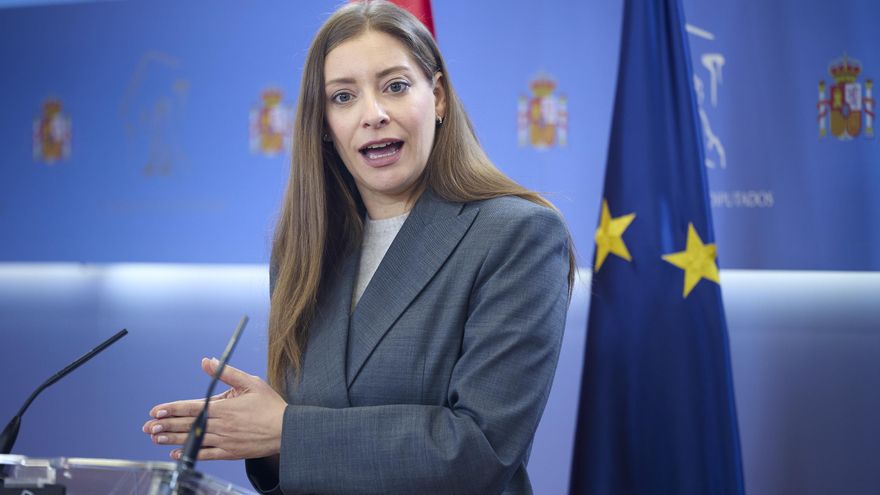 La portavoz del PP en el Congreso, Ester Muñoz, durante una rueda de prensa, en el Congreso de los Diputados, a 24 de marzo de 2026, en Madrid (España).
