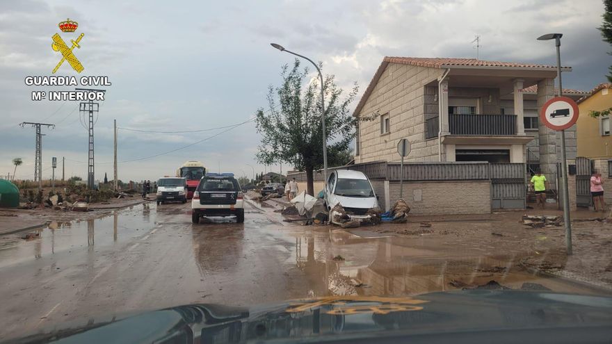 Viviendas y vías afectadas por las riadas