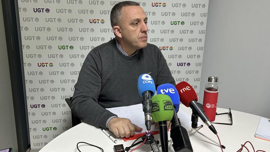 El secretario general de UGT en Cantabria, Mariano Carmona