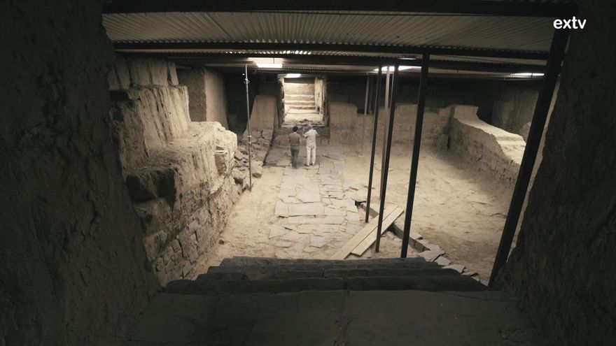 Otra imagen del complejo del Turuñuelo en Guareña, cerca del Guadiana