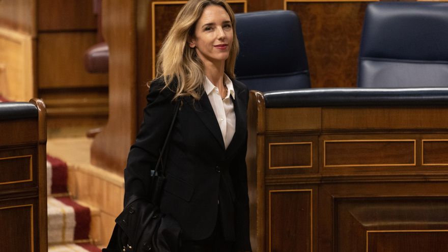 Archivo - La exportavoz del Partido Popular en el Congreso, Cayetana Álvarez de Toledo, durante una sesión plenaria en el Congreso de los Diputados, a 14 de diciembre de 2022, en Madrid (España).