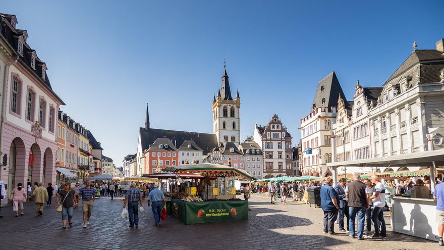 La Plaza del Mercado ejerce de centro de Trier.