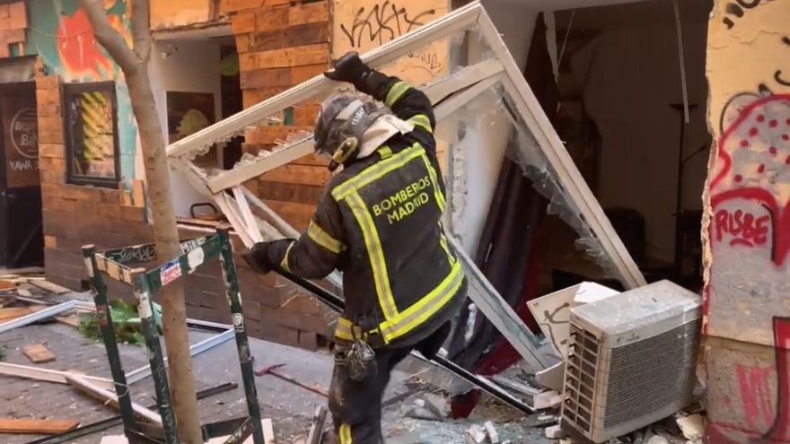 Las imágenes de la explosión de gas en Malasaña