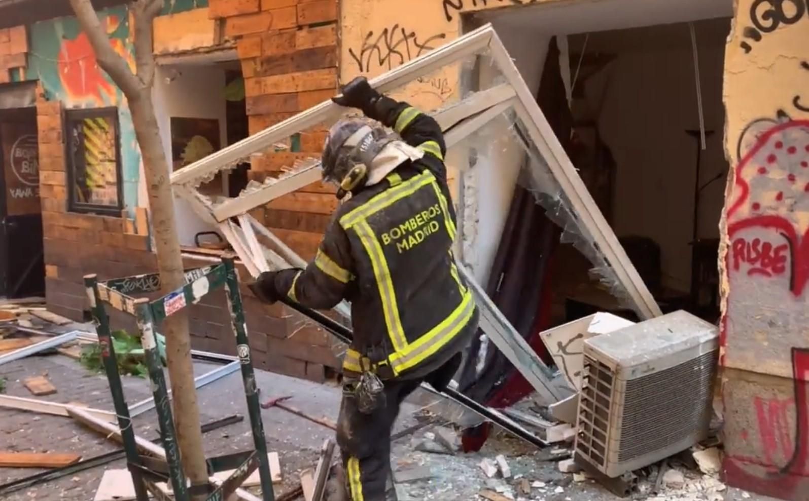 Las imágenes de la explosión de gas en Malasaña