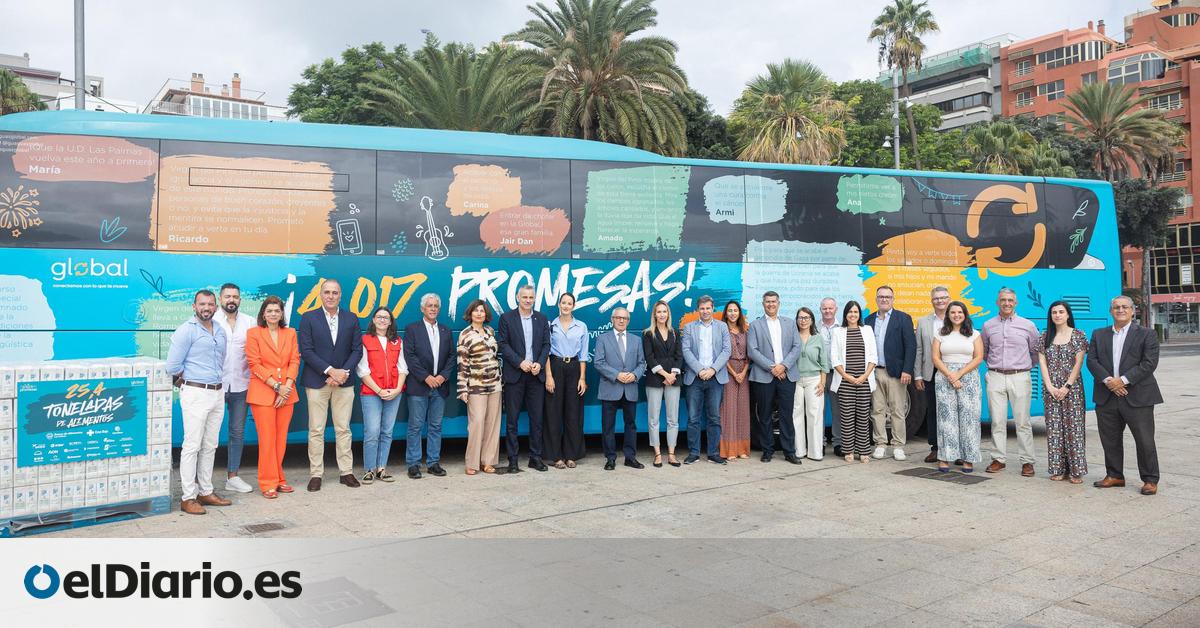  La Guagua de las Promesas  de Global logra repartir 25 toneladas de alimentos