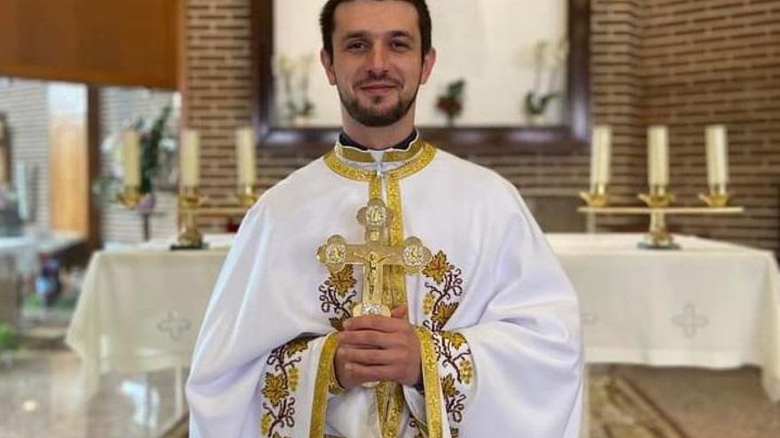 La odisea del cura ucraniano de Getafe: atrapado en Ucrania tras ir a buscar a su mujer y su bebé antes de la guerra