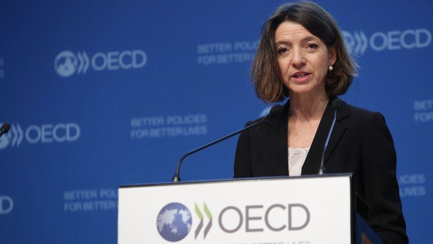 La economista jefe de la OCDE, Laurence Boone.