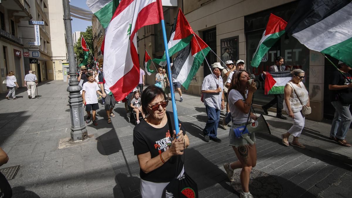 Manifestación solidaridad con Palestina