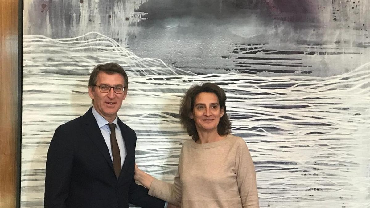 Feijóo defiende ante Ribera una transición energética "moderada" y no "abrupta" para Galicia