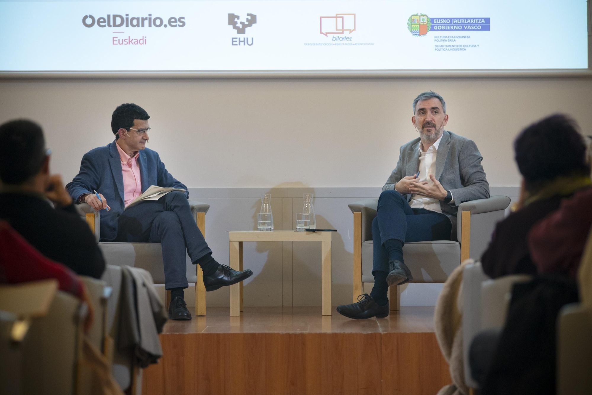 El evento de elDiario.es/Euskadi con Ignacio Escolar y José Luis de Castro, en imágenes