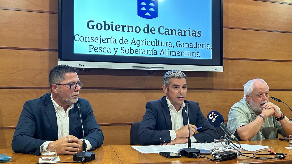 Acto en el que se ha informado sobre el acuerdo alcanzado este lunes por el Gobierno regional para la declaración de quince razas autóctonas canarias -once ganaderas y cuatro caninas-, como patrimonio genético del Archipiélago.