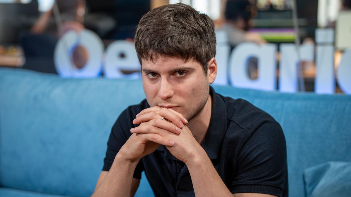 Teo Lucadamo, en la redacción de elDiario.es