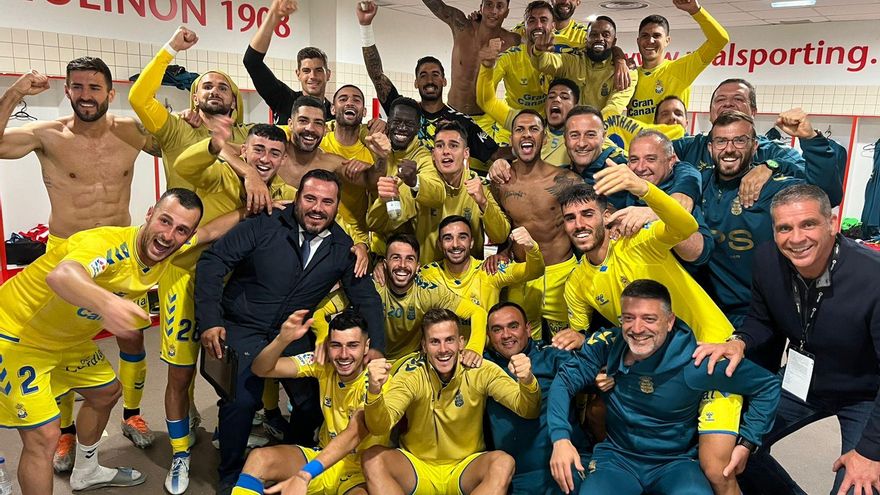 Las Palmas no falla en Gijón y se enfrentará al Tenerife en el playoff