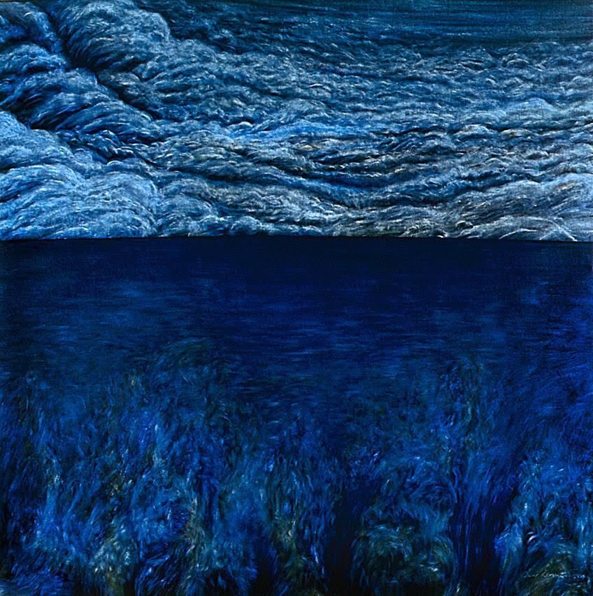 'Mundo'. Óleo sobre lienzo. 100 x 100 cm. Óscar Lorenzo, 1998.