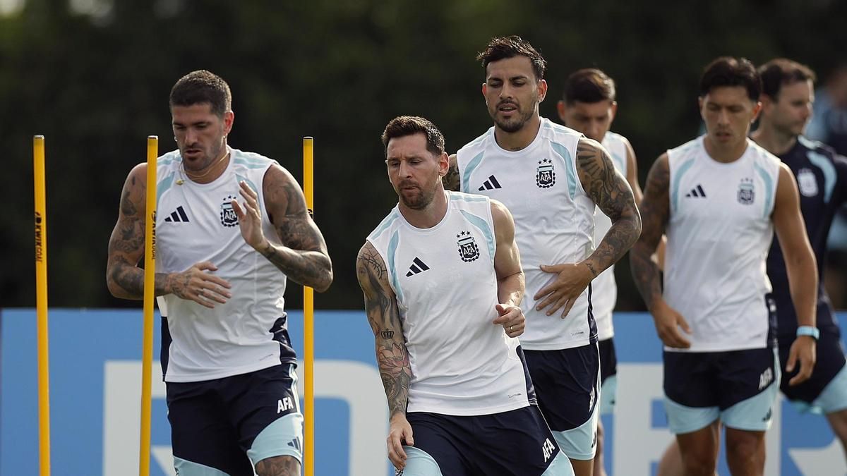 Entrenamiento de la Selección argentina