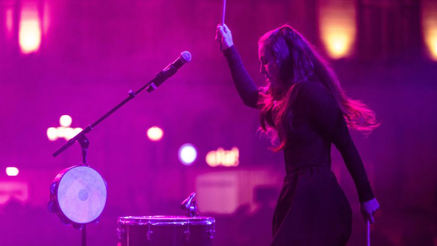 Actuación de Fillas de Cassandra durante el Festival de las Ideas y la Cultura