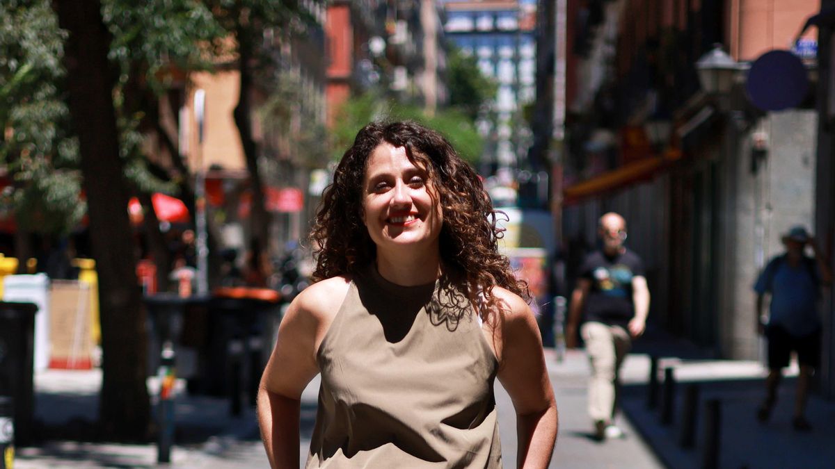 Enma López, este jueves en una calle del centro de Madrid