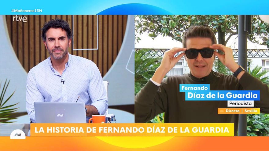 Fernando Díaz de la Guardia cuenta en TVE cómo avanza su parálisis facial y anuncia que vuelve a la TV