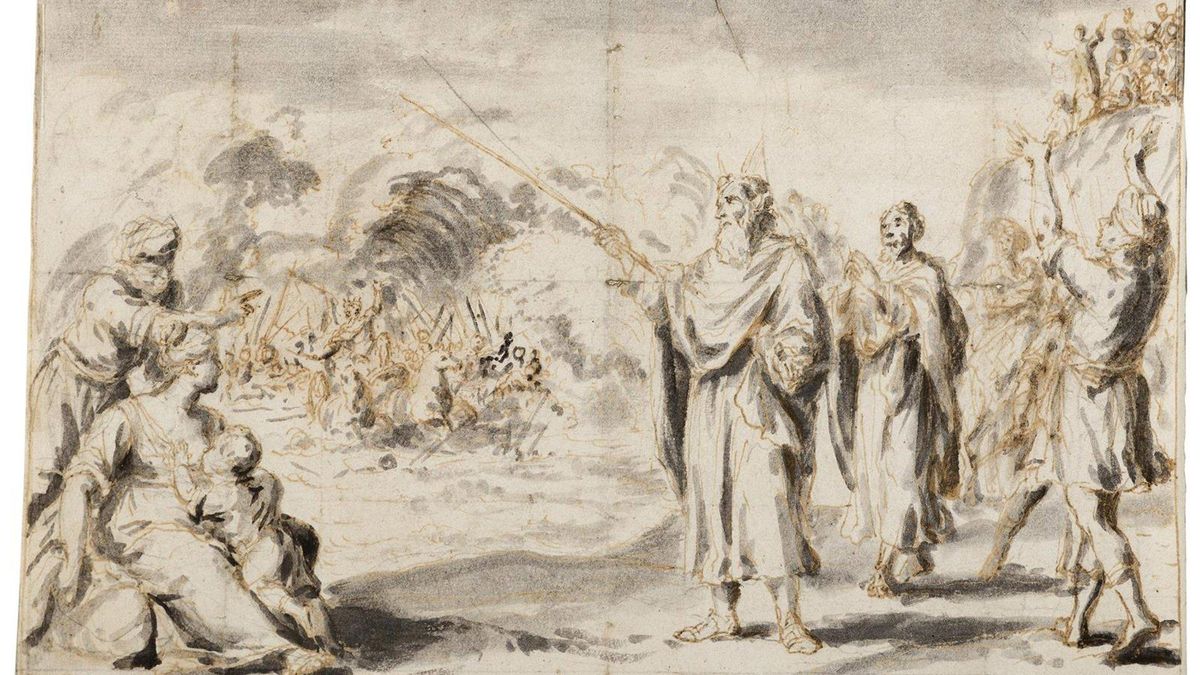 El Museo de Bellas Artes expone dibujos del artista Lucas Valdés con temática bíblica