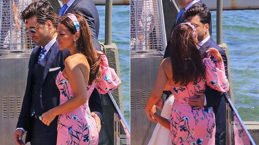 David Bustamante y Paula Echevarría durante la Comunión de su hija (GTRES)