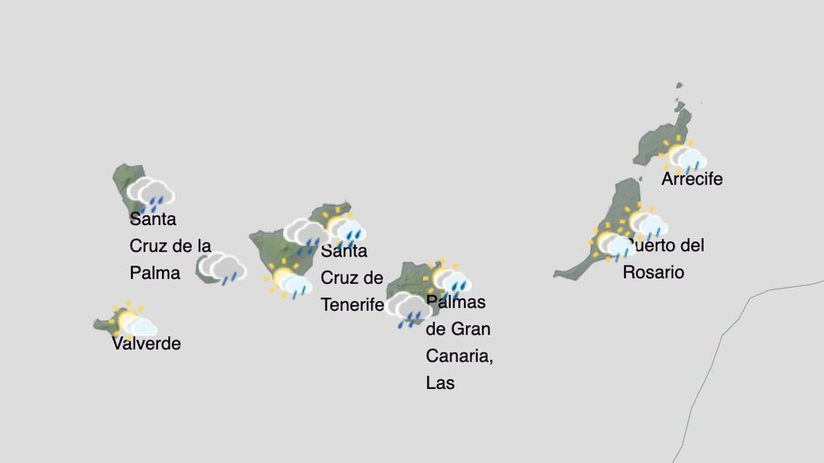 Lluvia, viento y hasta nieve: el parte del tiempo para Canarias por la borrasca Regina