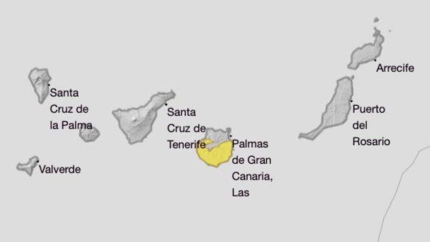 La Aemet amplía el aviso amarillo por calor en Gran Canaria hasta el jueves
