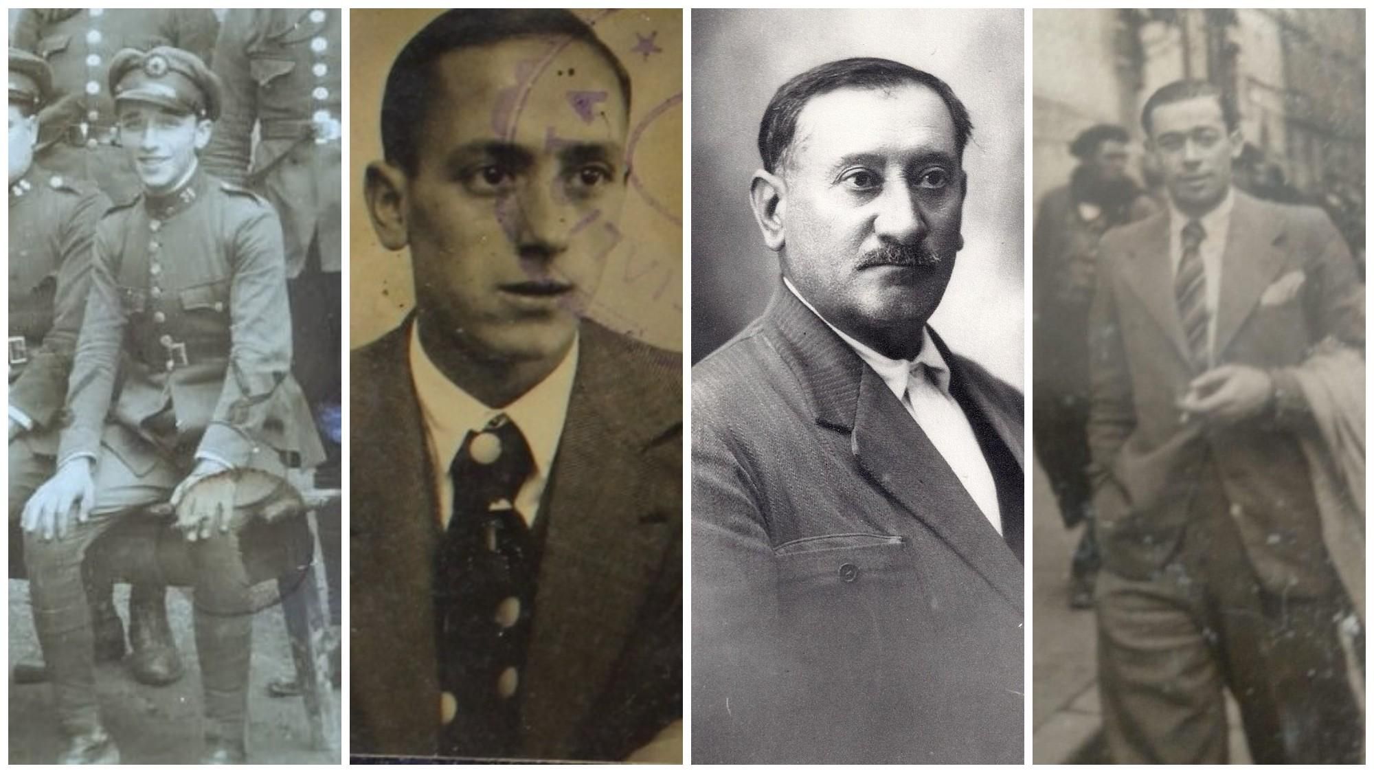 Los cuatro 'paseados' localizados en Mansilla: Mariano López, Fernando Blanco, Miguel Carro y José Fuertes.