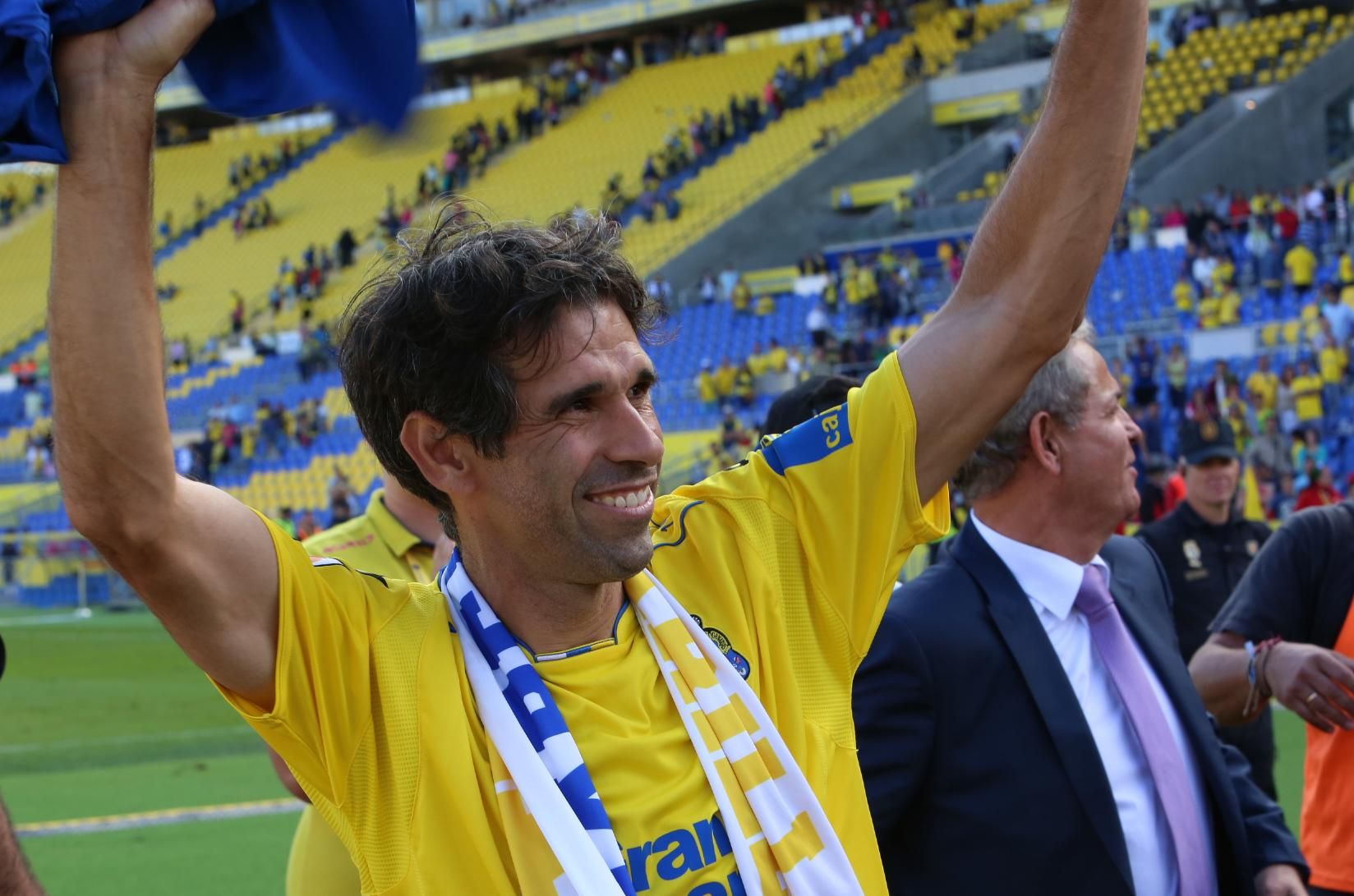 El último de partido de Juan Carlos Valerón en el Estadio de Gran Canaria. (Alejandro Ramos).