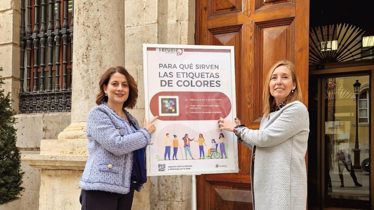El Ayuntamiento de Teruel instala dispositivos para mejorar la comunicación a personas con discapacidad visual