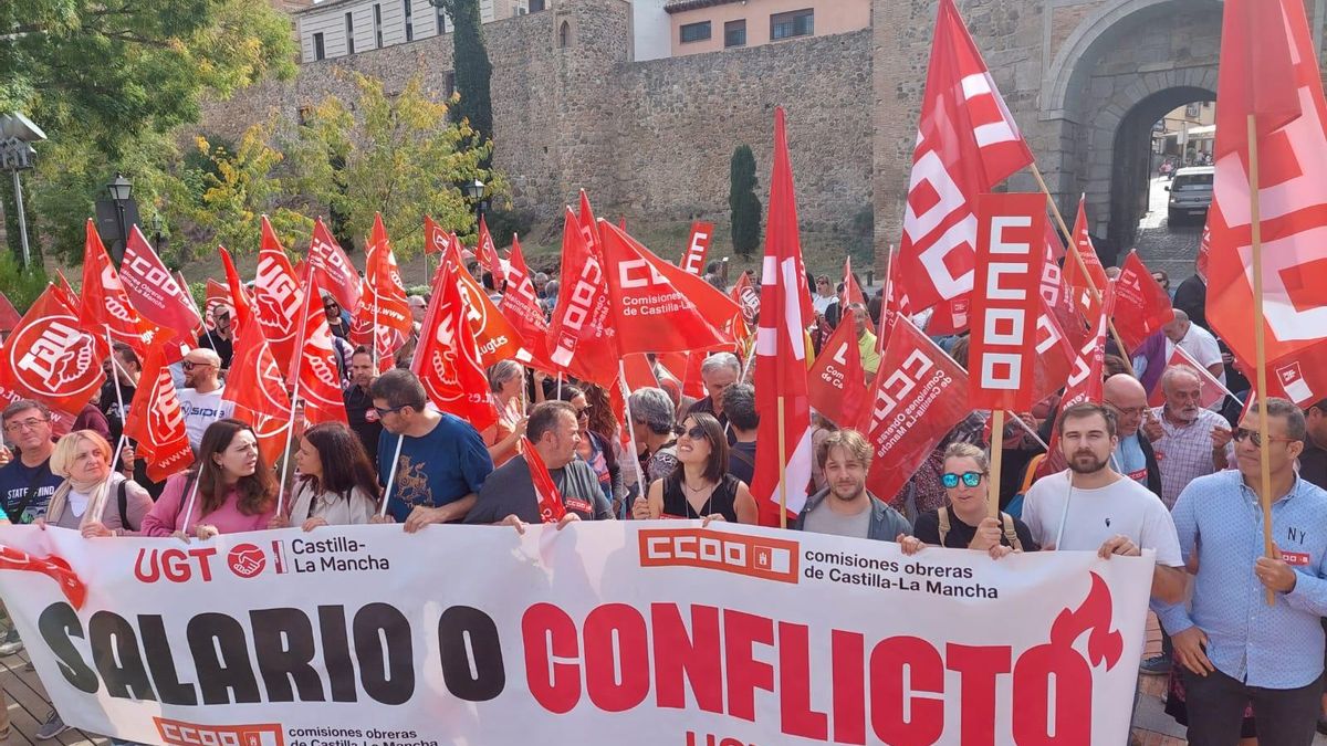 Los sindicatos regresan a la calles de Castilla-La Mancha para reclamar subidas salariales