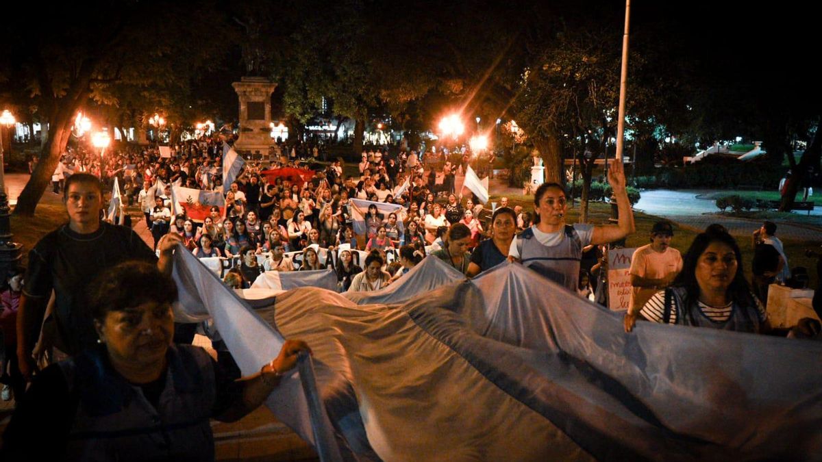 Marcha de las antorchas en Catamarca