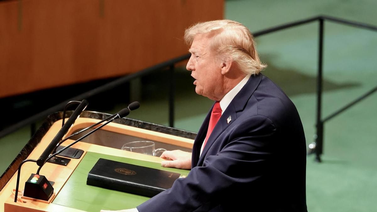 Trump se revuelve ante la ONU por su guerra en Irán: "Yo he hecho la paz, y si no firman un acuerdo tengo que decidir si los aniquilo"